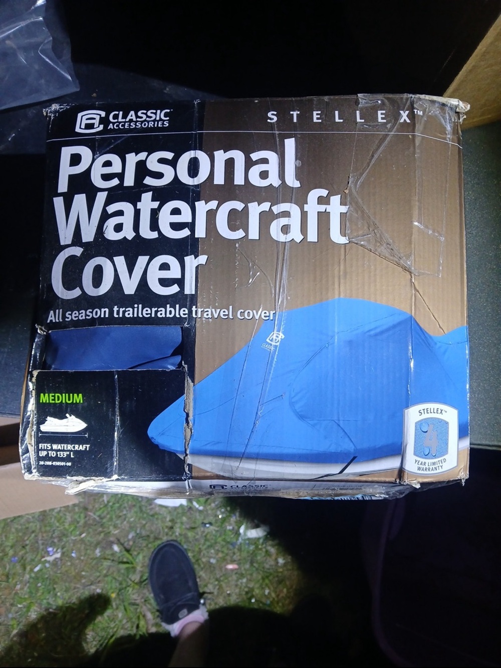 Classic Accessories Stellex Blue Personal Watercraft Cover - Medium